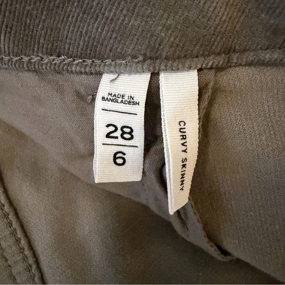 LOFT Women's Corduroy Straight Leg Jeans - Gray - Picture 5 of 9